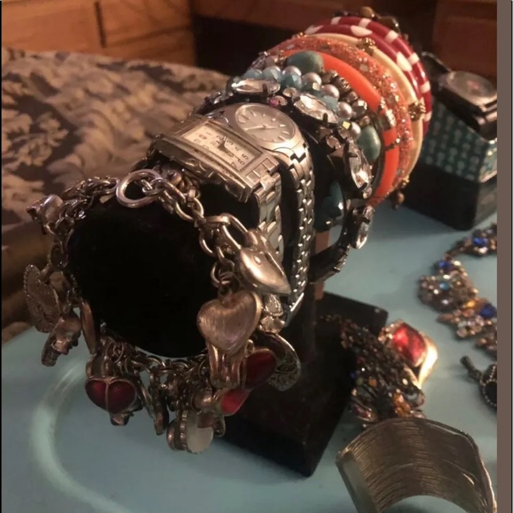 Really cool charm bracelet and watch lot